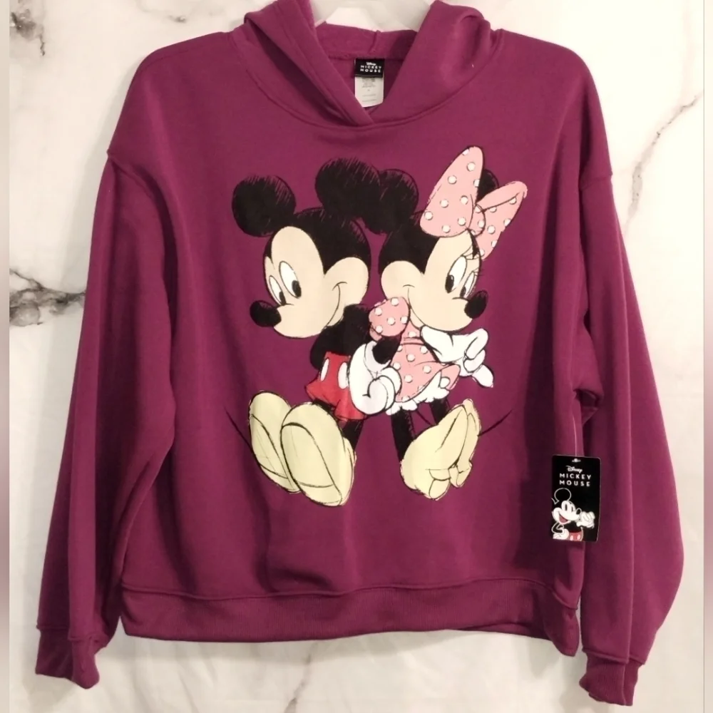 Disney Mickey Mouse Minnie Mouse Hoodie Sweatshirt NWT 1x 2x 3x - Picture 3 of 4